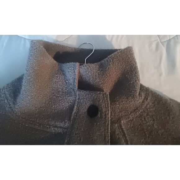 Alembika - Button Front, Convertible Collar Oversized Jacket- High Pile Fleece S - Picture 11 of 11